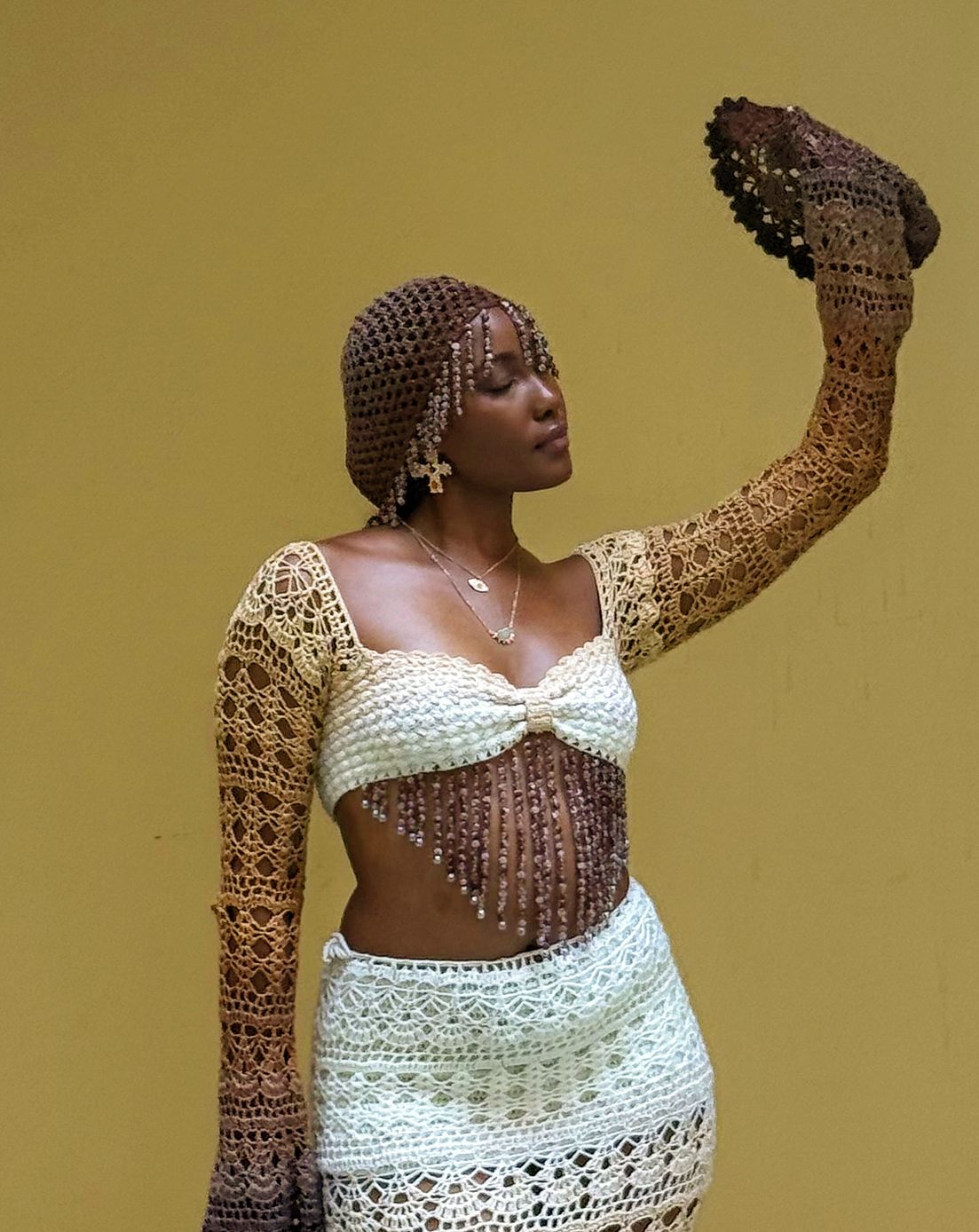 Mermaid set (Brown & White)