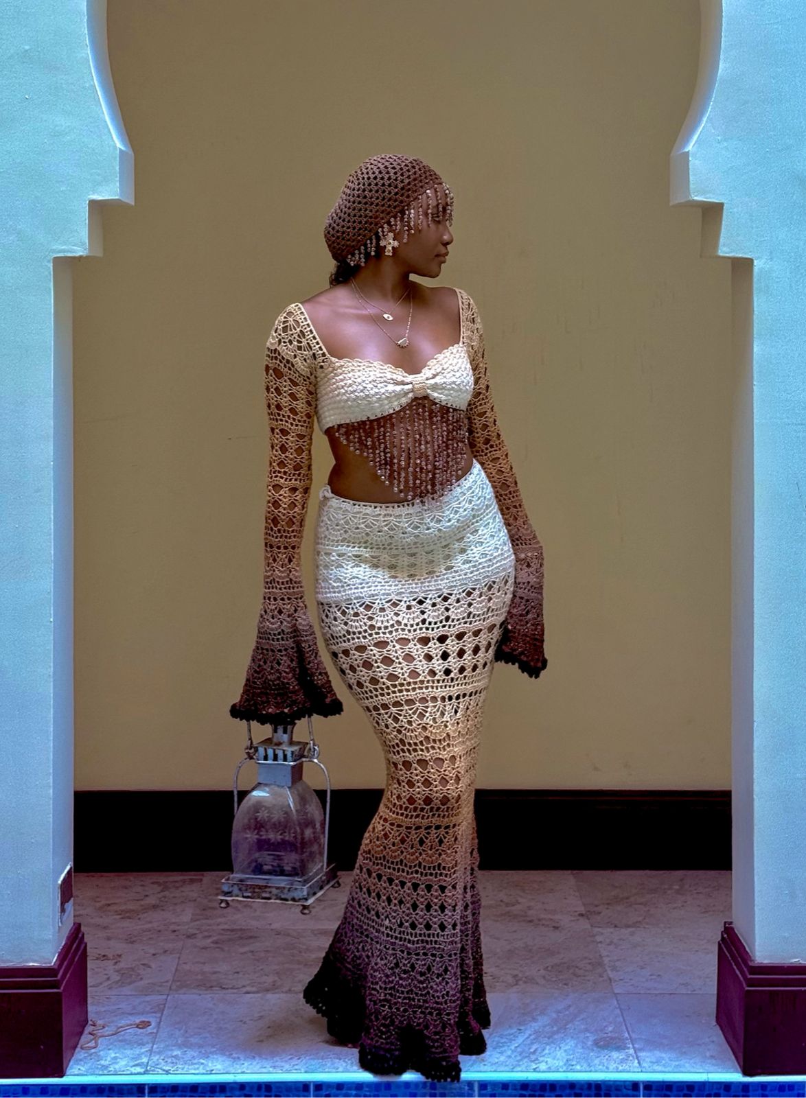 Mermaid set (Brown & White)