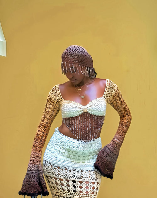 Butterfly 3 piece set in Brown