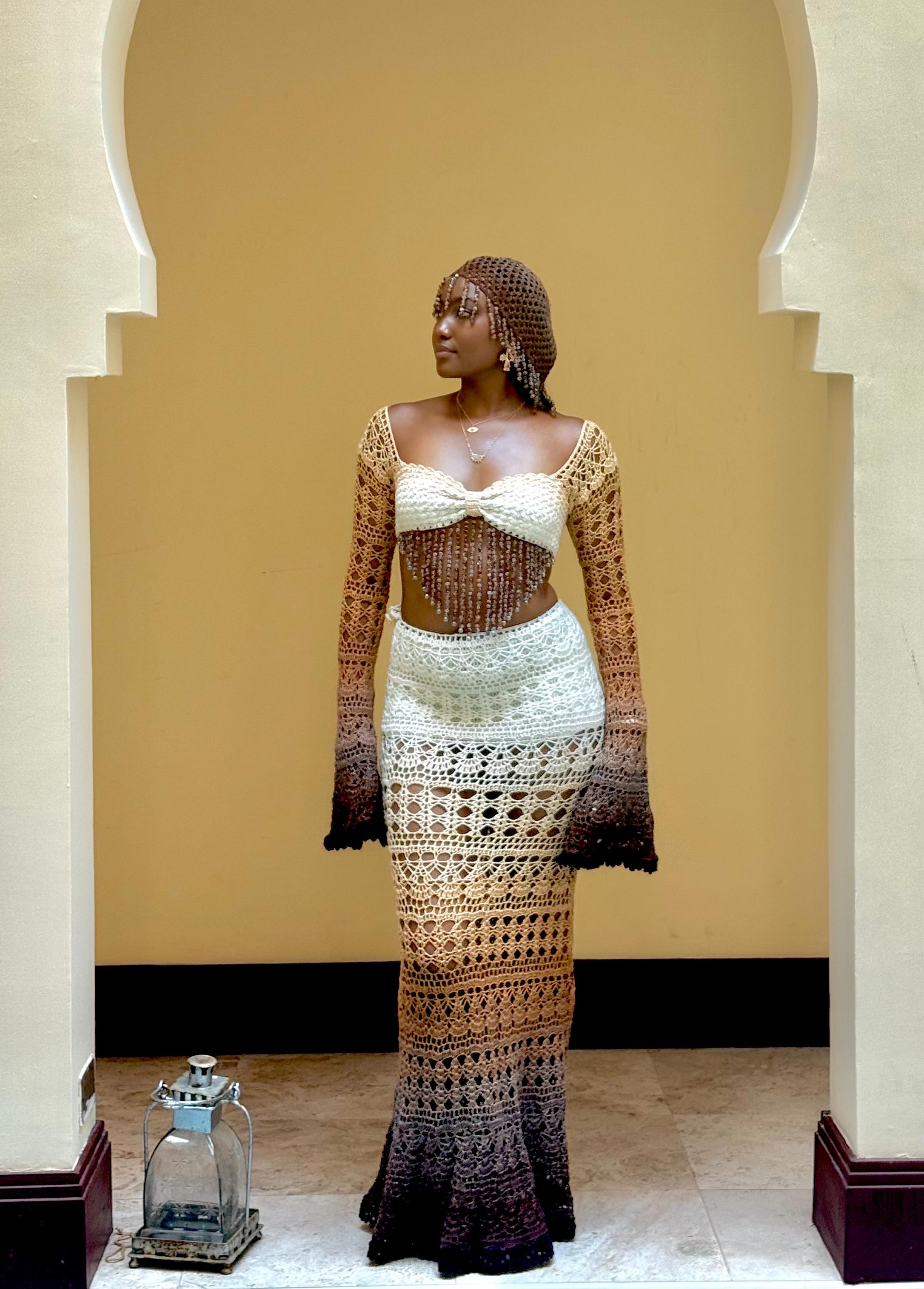 Butterfly 3 piece set in Brown