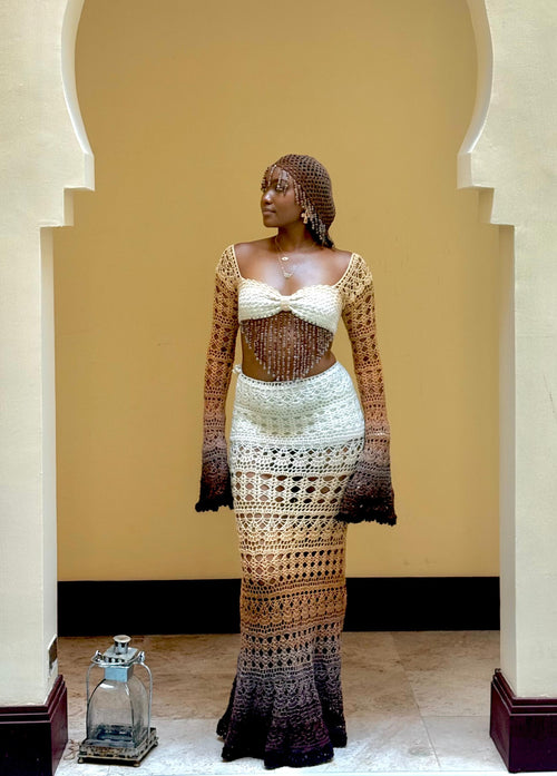 Butterfly 3 piece set in Brown