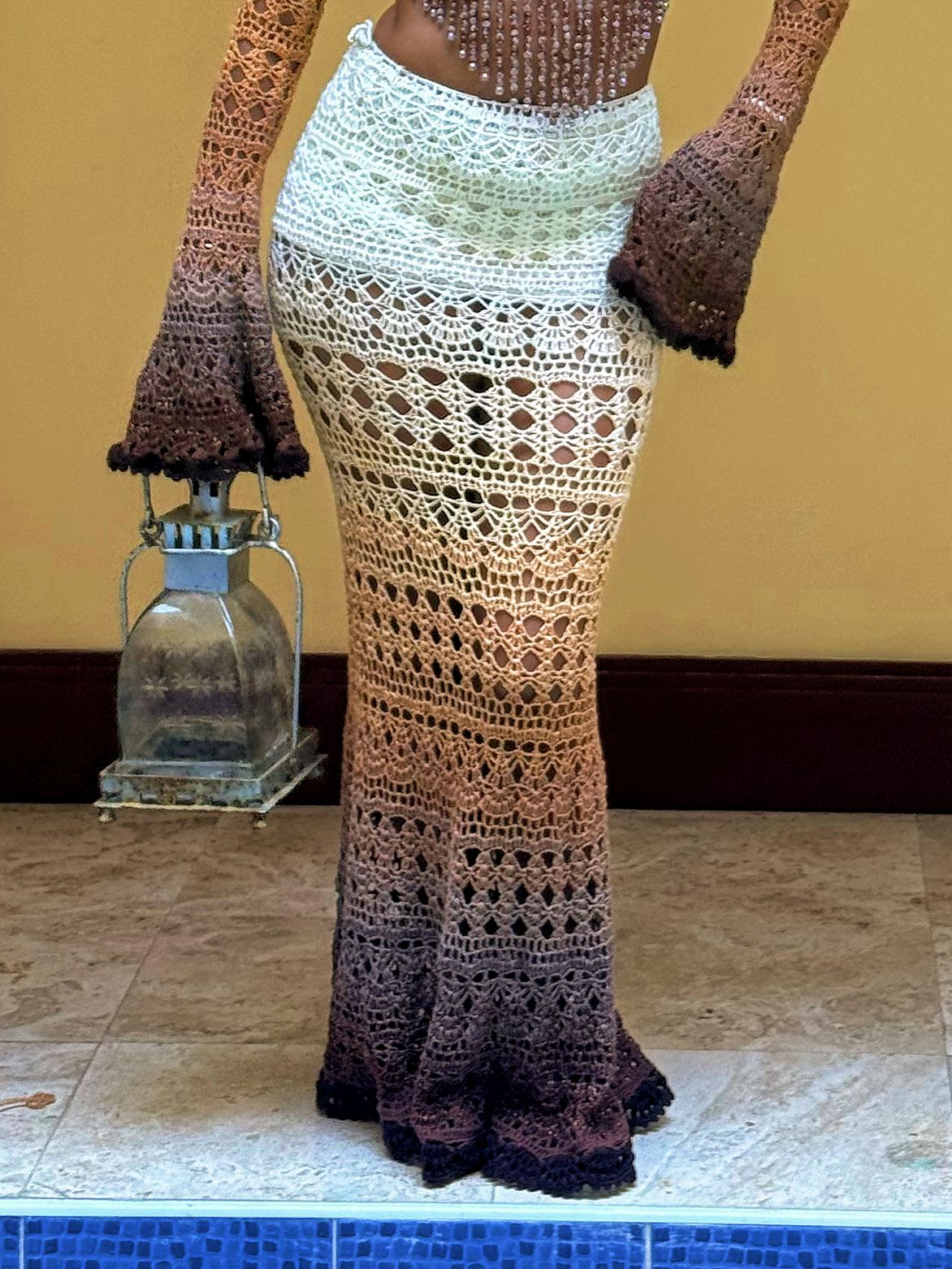 Butterfly 3 piece set in Brown