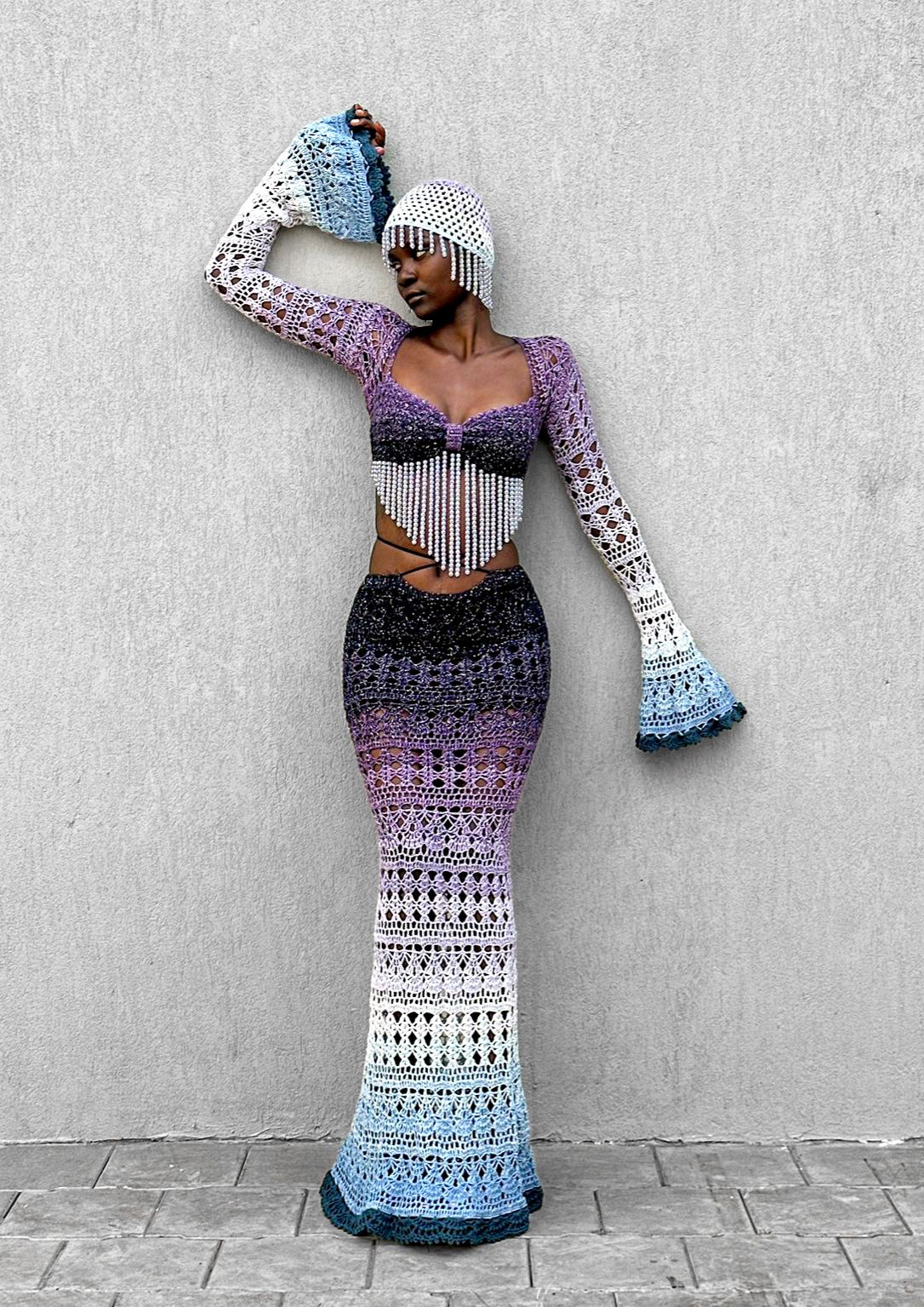 Butterfly 3 piece set in purple