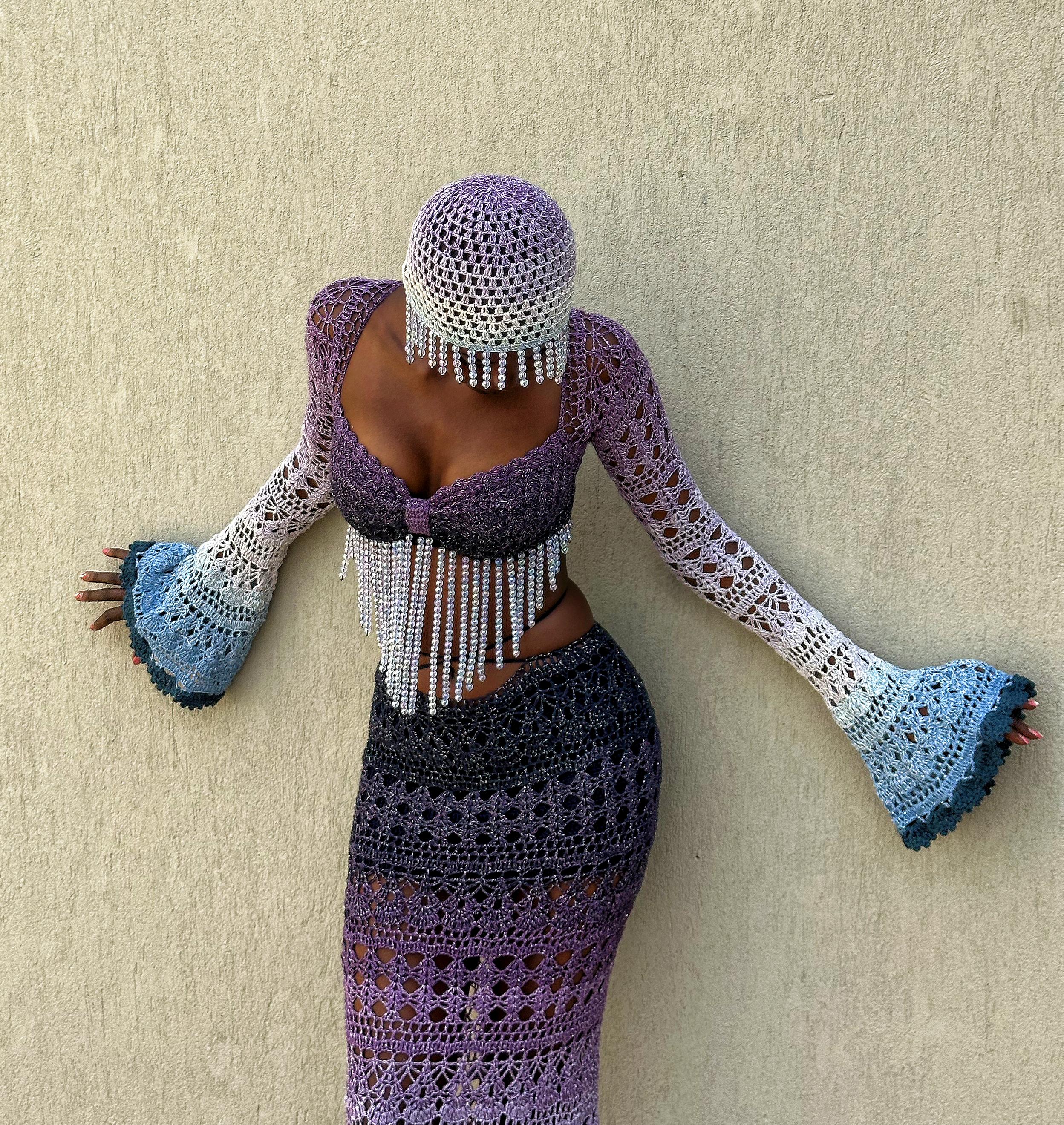 Butterfly 3 piece set in purple