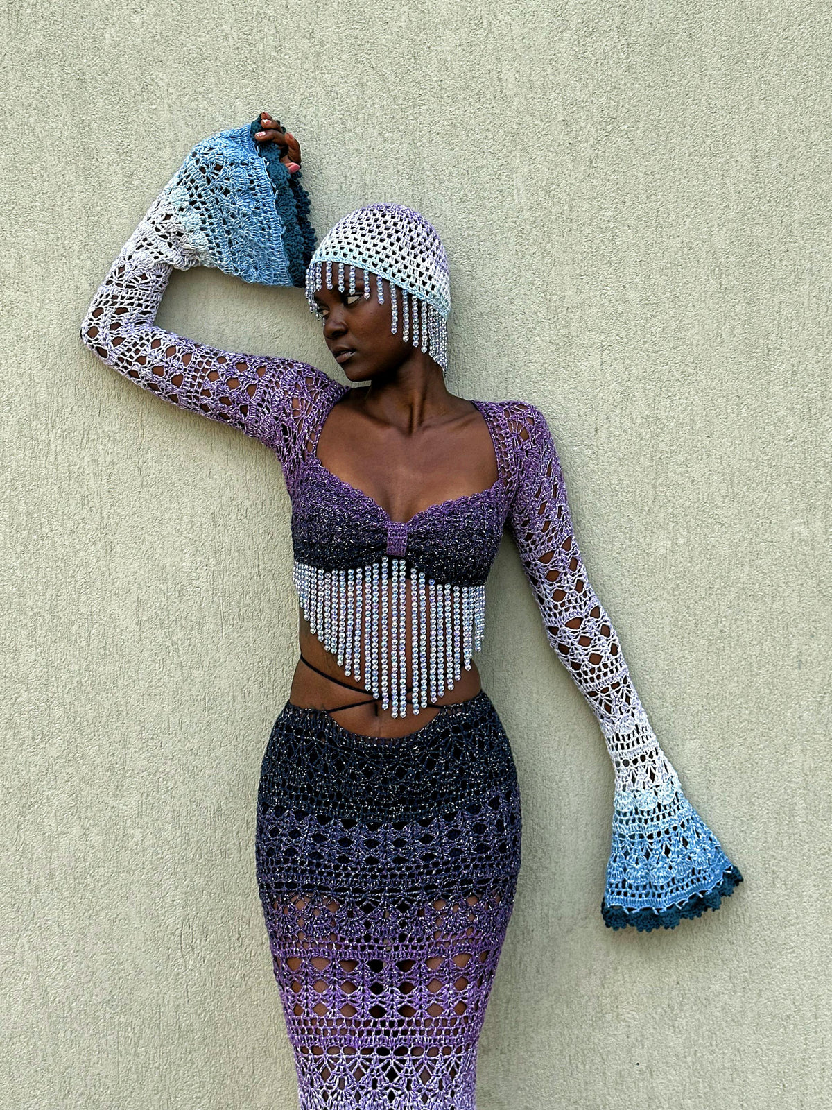 Butterfly 3 piece set in purple